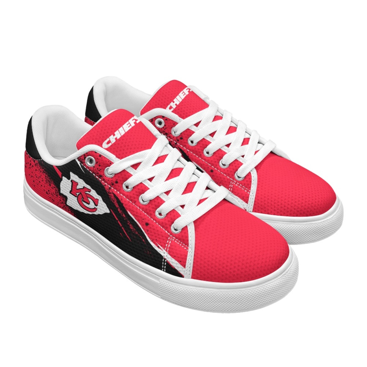 Men's Kansas City Chiefs Low Top Casual Sneakers/Shoes 001